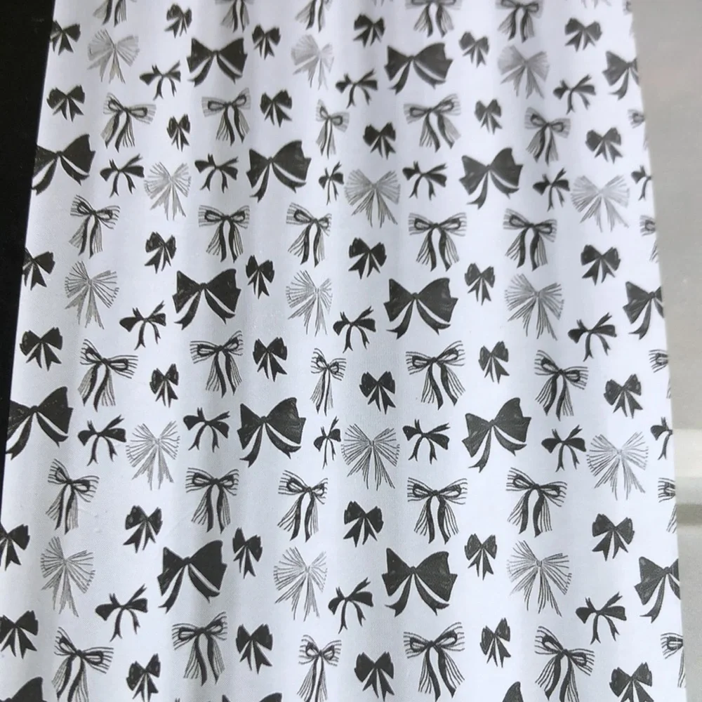Tahari Home Monochrome BOW Shower Curtain